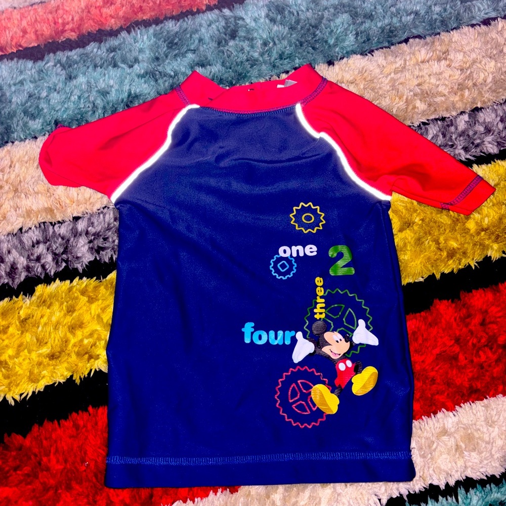 Disney Mickey Mouse Swim Shirt